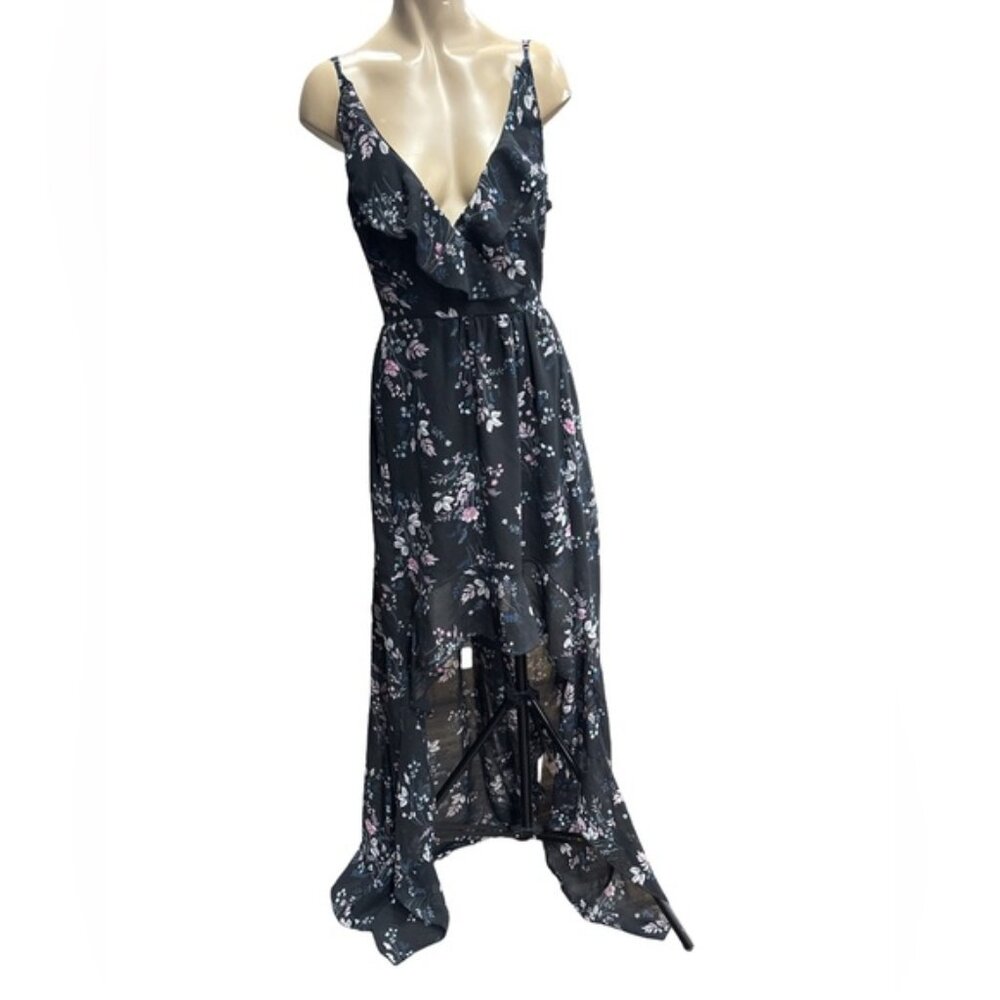 Floral Black Maxi Dress